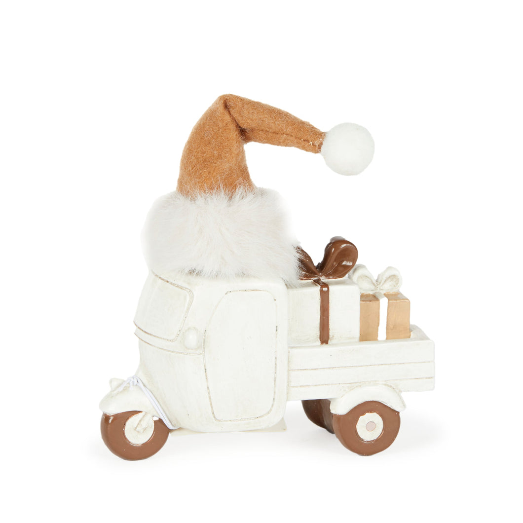 Resin Tuk Tuk with Santa Hat