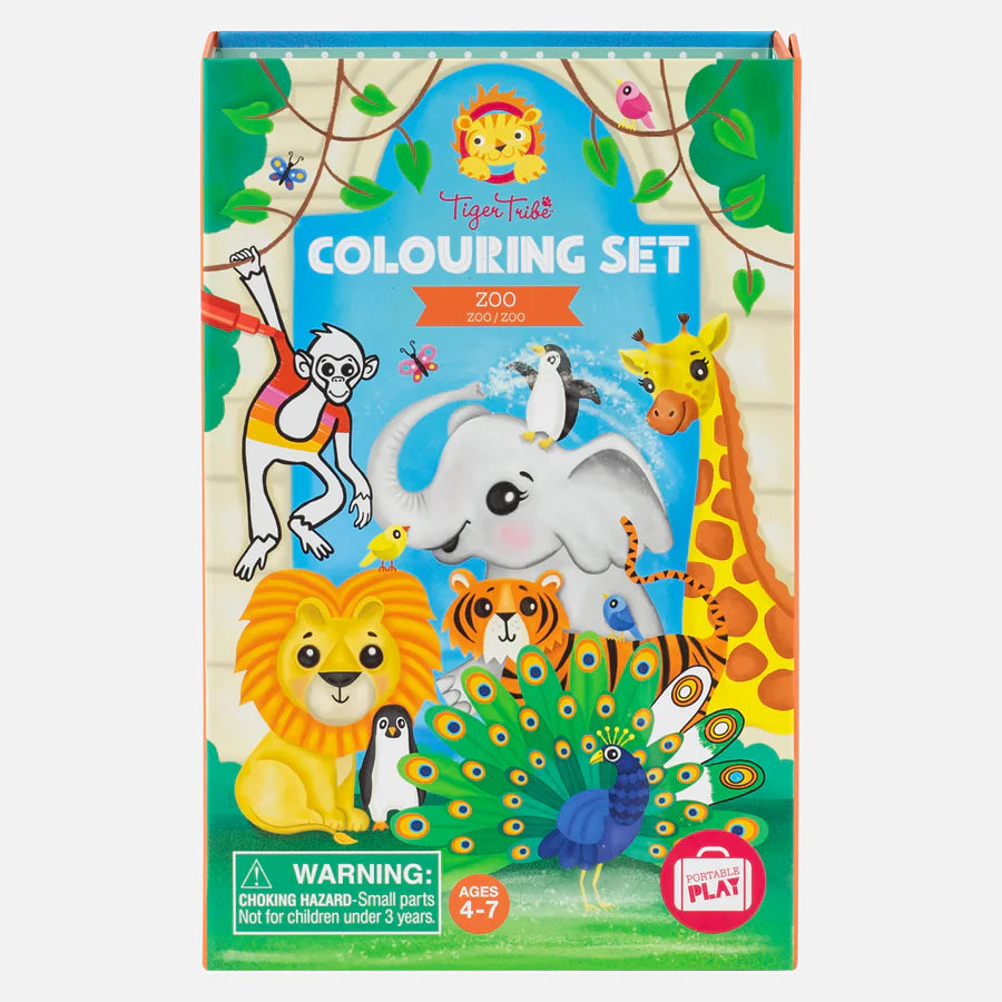 Zoo Colouring Set