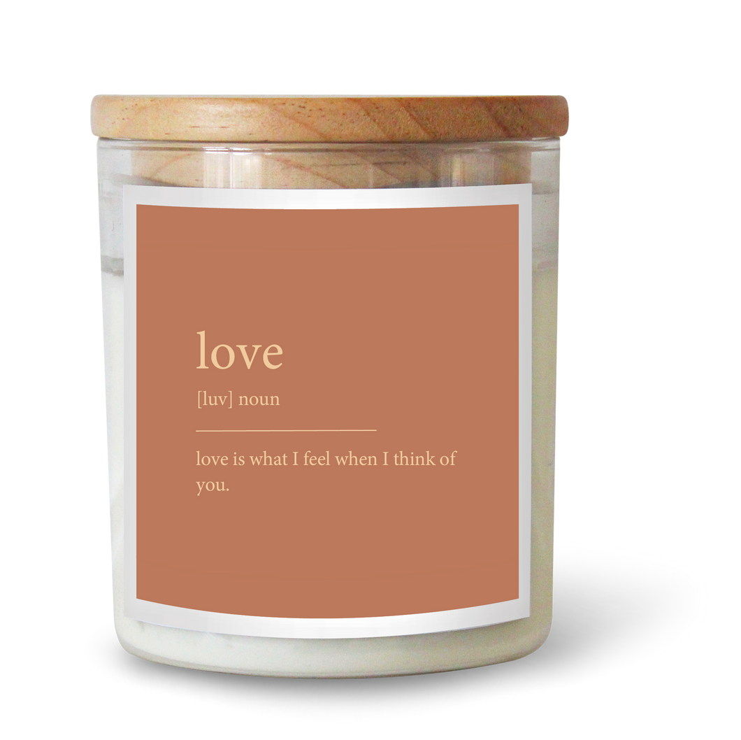 Goldie Love Dictionary Candle