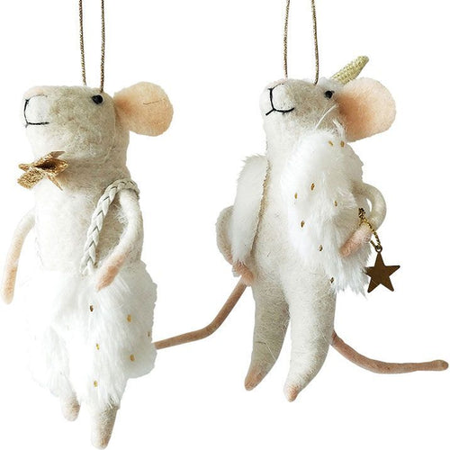 Dressy Felt Mice Hanging Decoration (Various Designs)