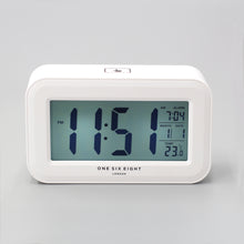 Rielly Digital Alarm Clock - White