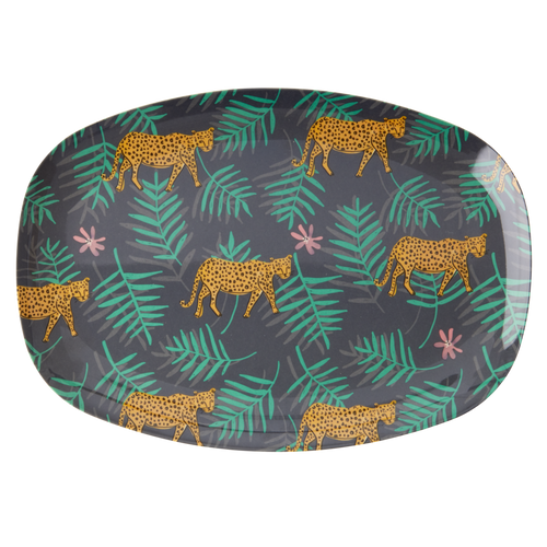 Leopard and Leaf Plate