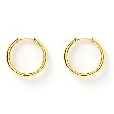 Scarlet Gold Hoop Earrings