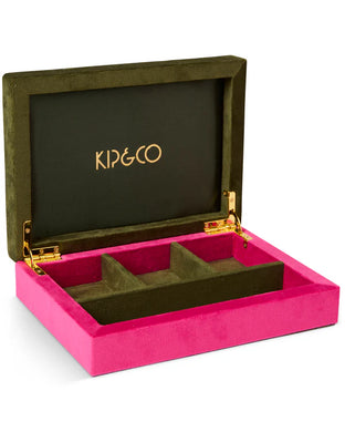 Prickly Pear Velvet Jewellery Box
