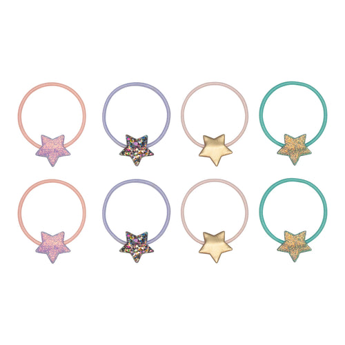 Party Star Hair Ties- 8 pack