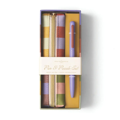 Bold Stripe Pen & Pouch Set
