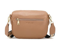 Obsessed Light Tan/Gold Crossbody Bag