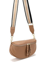 Obsessed Light Tan/Gold Crossbody Bag