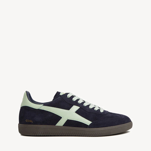 Goodsole 2001 Crossroads NAVY/GREEN SUEDE