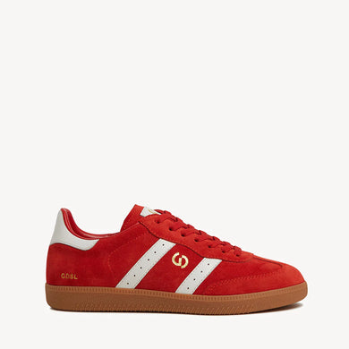 Goodsole 2001 Parallel- AURORA RED SUEDE/WHITE LEATHER