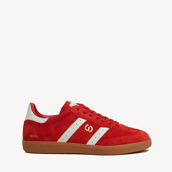 Goodsole 2001 Parallel- AURORA RED SUEDE/WHITE LEATHER