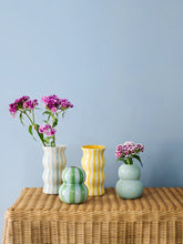Fonda Green Blue Stripe Vase