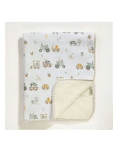 Jersey Sherpa Blanket - Tractor Ride