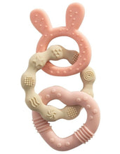 Silicone Bunny Teether - Pink