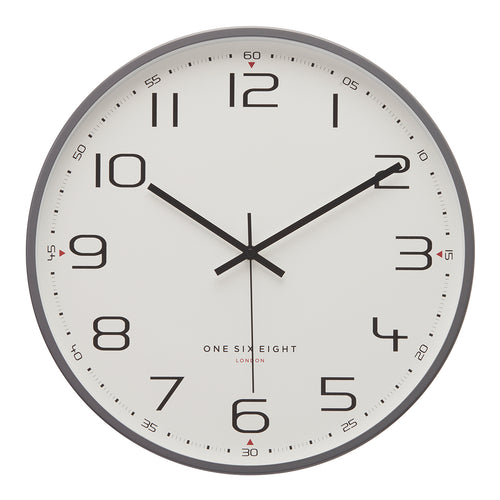 Carmen Wall Clock Grey 30cm