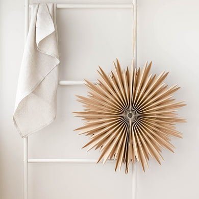 Hanging Star Ornament Flaxseed 70cm
