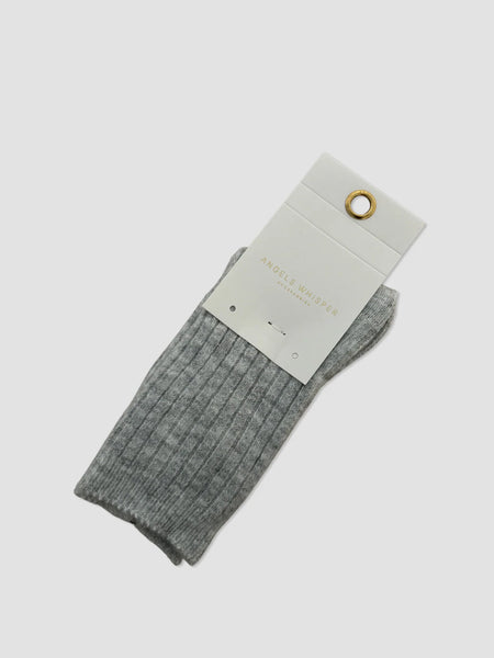 Wool Rib Wool Blend Socks (various)