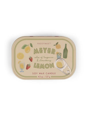Lemon Ceramic Tin Candle