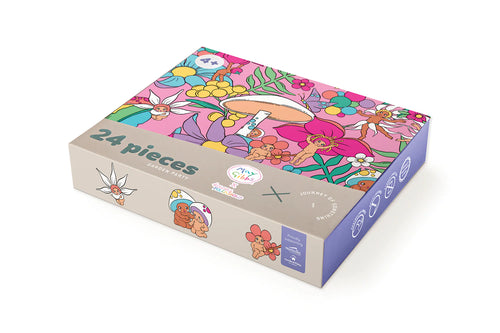24 Piece Kids Puzzle - May Gibbs x Kasey Rainbow Garden Party