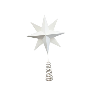 Tree Topper 3D Star Off-White