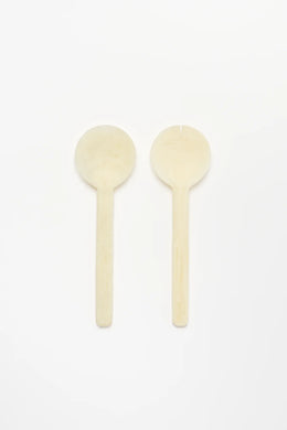 Resin Salad Server- Ivory