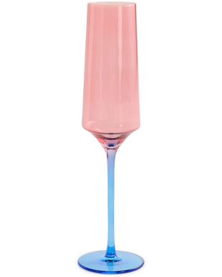 Blue Robin Champagne Glasses