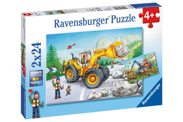 Ravensburger - Diggers at Work 2x24pc