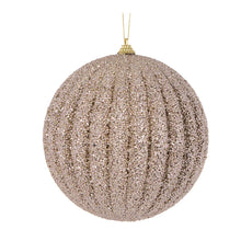 XL Champagne Textured Bauble