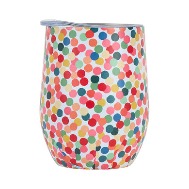 Wine Tumbler Stainless Confetti
