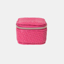 Jewellery Mini Cube Herringbone - Raspberry
