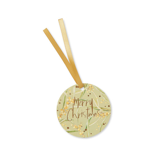 Golden Wattle Christmas Gift Tag