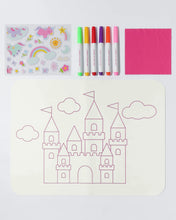 Wipeable Silicone Mat - Unicorn Castle