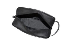 Leather Toiletry Bag - Black