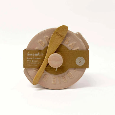 Loire Cer Brie Baker  - Rosa (With Spatula)