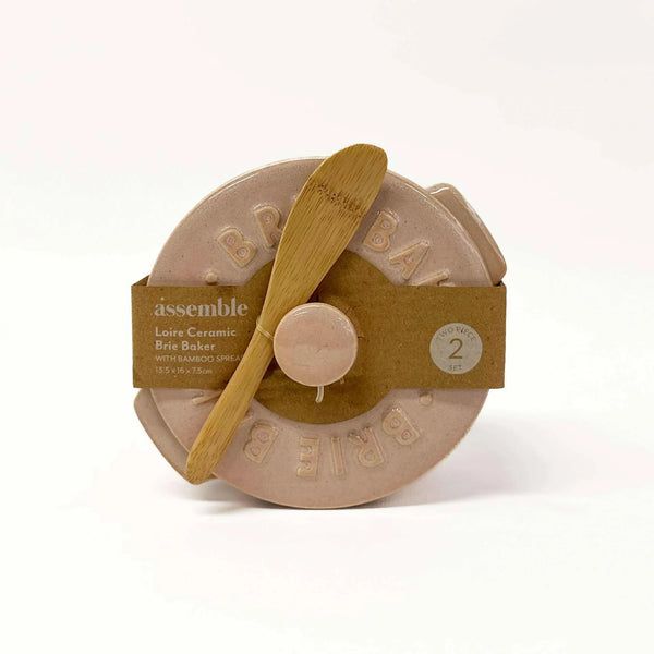 Loire Cer Brie Baker  - Rosa (With Spatula)