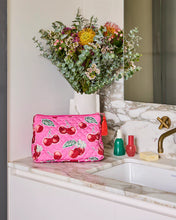 Cherry Blossom Quilted Toiletry Purse