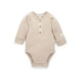 Purebaby Waffle Bodysuit- Oatmeal (Various Sizes)