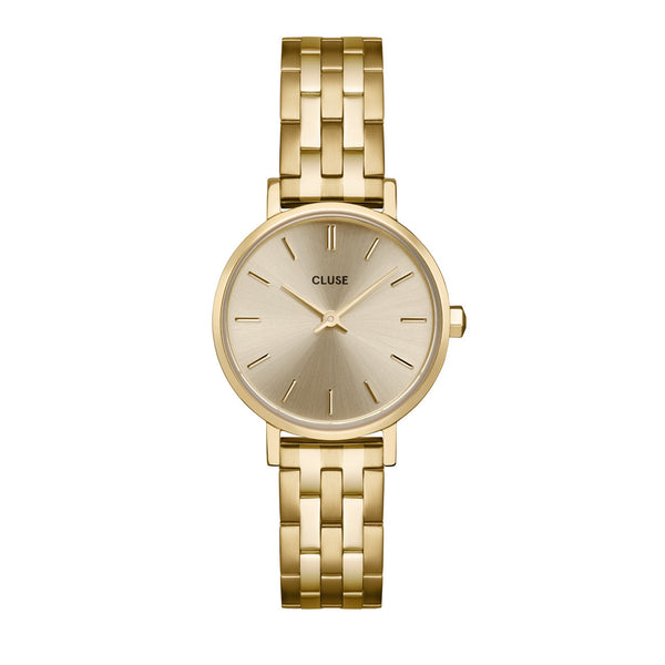 Boho Chic Petite Full Gold Link Watch