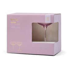 The Lou Lilac Coupe Glasses