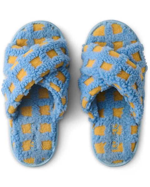 Ocean Shores Check Slippers