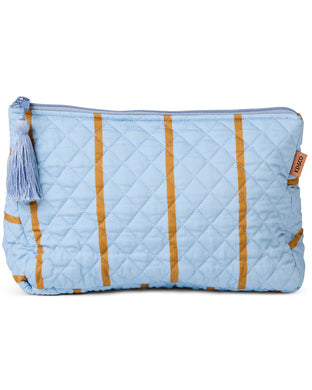 Como Stripe Quilted Toiletry Purse