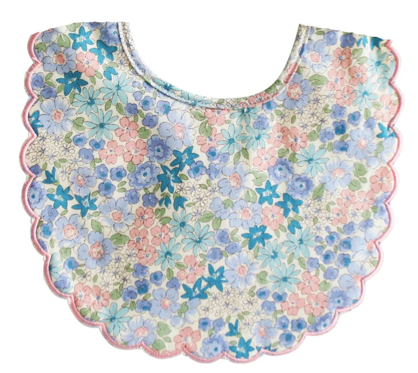 Scallop Bib Lily Blue