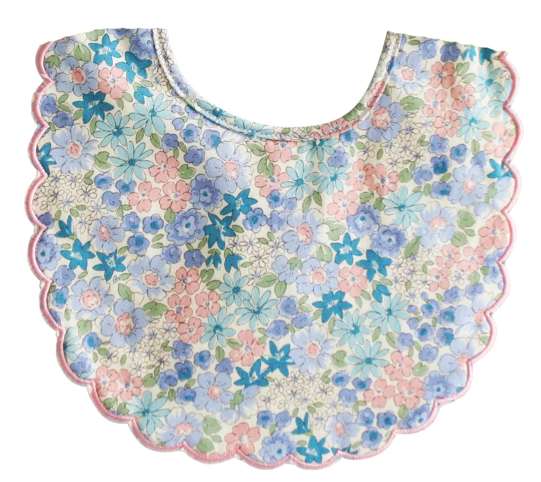 Scallop Bib Lily Blue