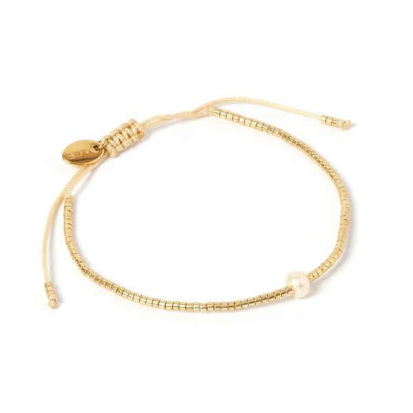 River Gold & Pearl Bracelet