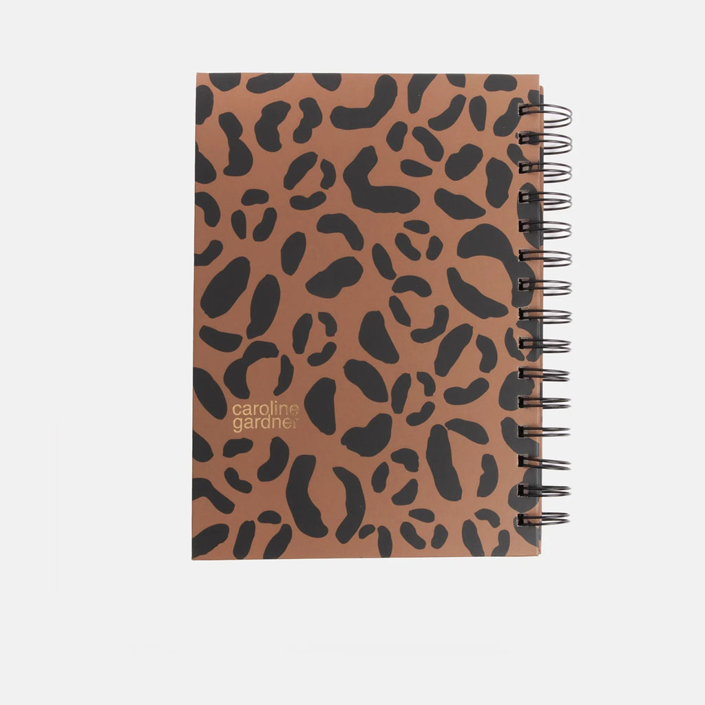 Tan Leopard A5 Spiral Notebook – Style and Leaf Co