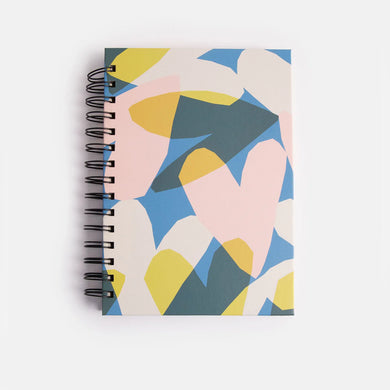 Confetti Hearts A5 Spiral Notebook
