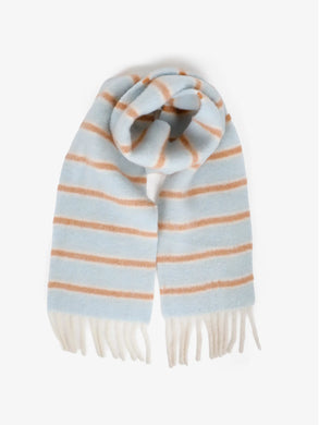 Cloud Stripe Fluffy Scarf