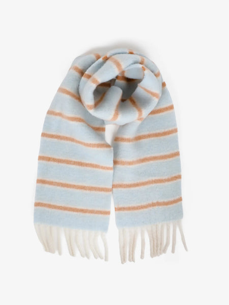 Cloud Stripe Fluffy Scarf