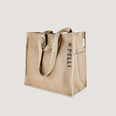 Think Big Large Jute Shopping Bag - Natural Jute