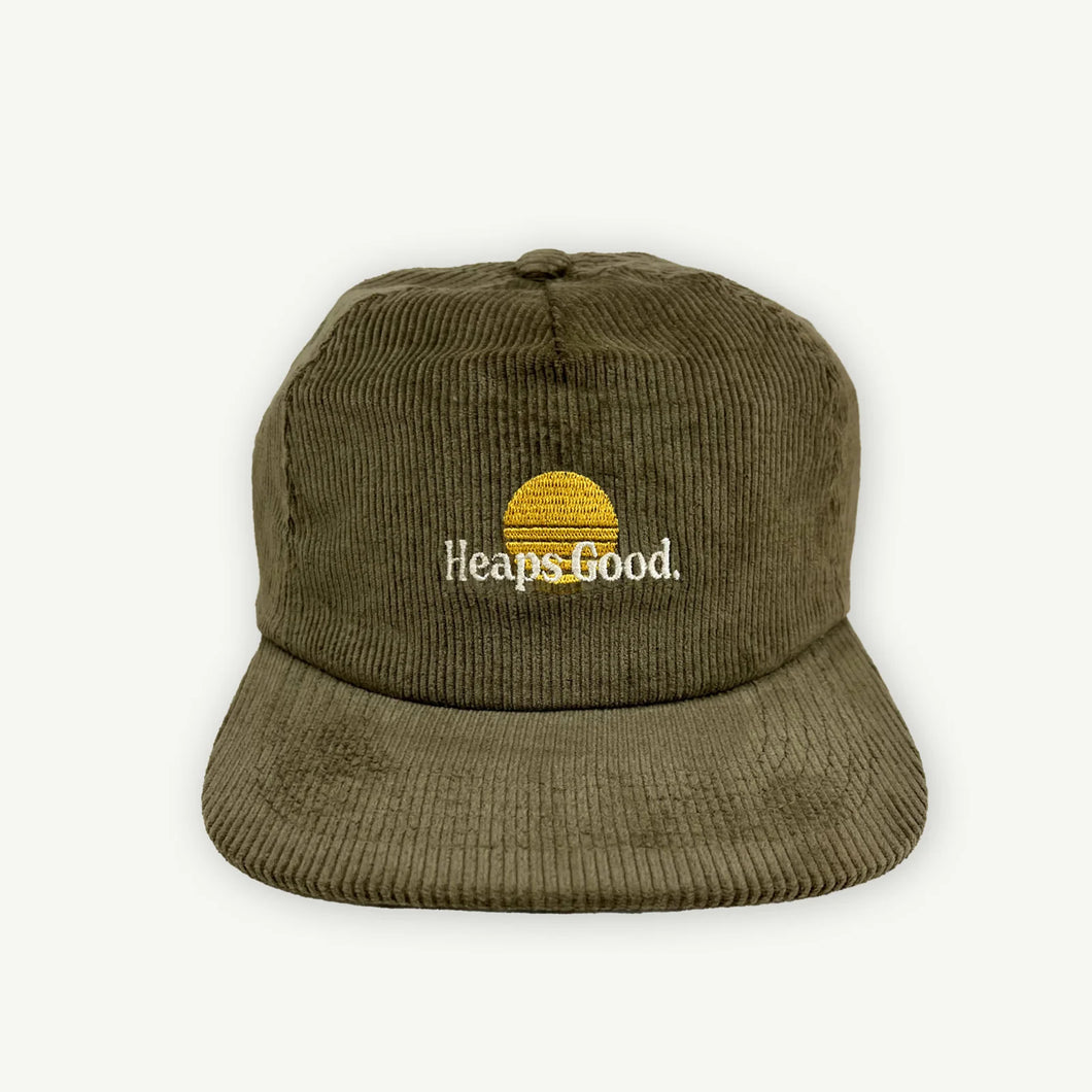 Heaps Good Cord Adult Cap - Kahki